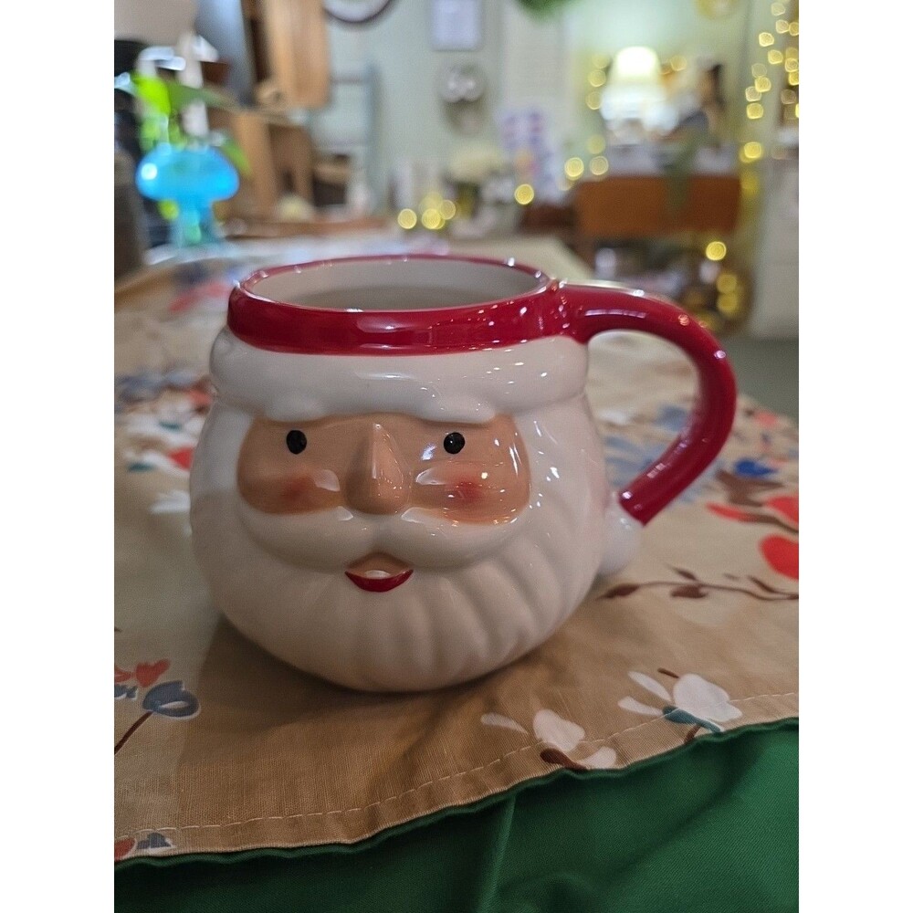 Santa Claus Face Figural Mug 17oz Target Wondershop Christmas 2024